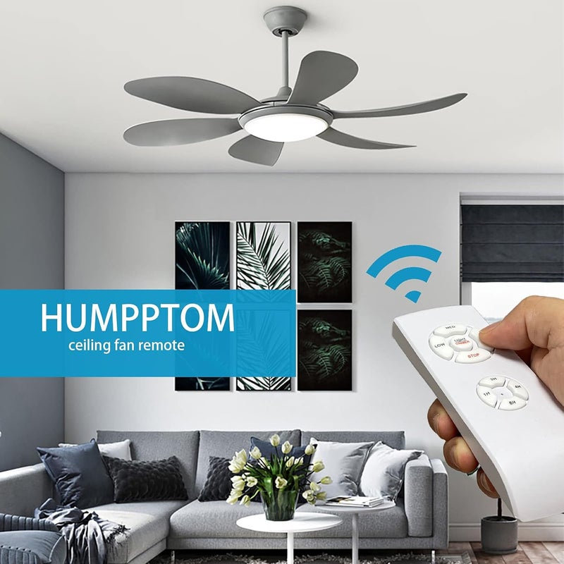 Humpptom Ceiling Fan Remote Control Kit, Universal Small Size Receiver Fit for Hampton Bay Harbor Breeze Hunter Dimmable DIMMER-2 Pack - Image 5
